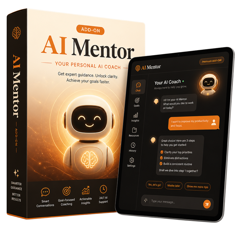 AI Mentor product mockup